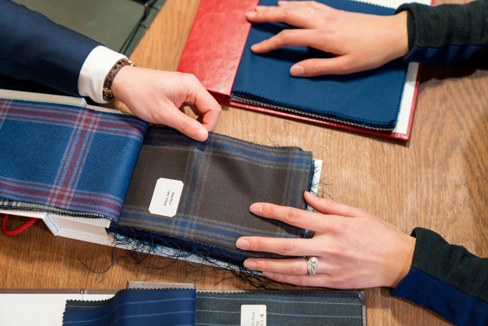 Curated fabric and style selection for concierge clients